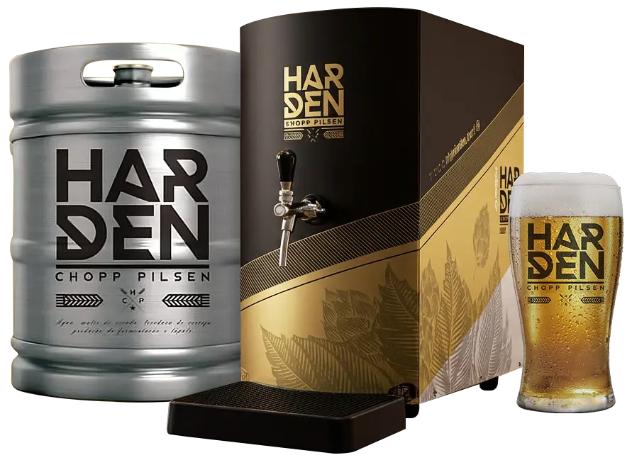 Chopeira Harden com chopp servido